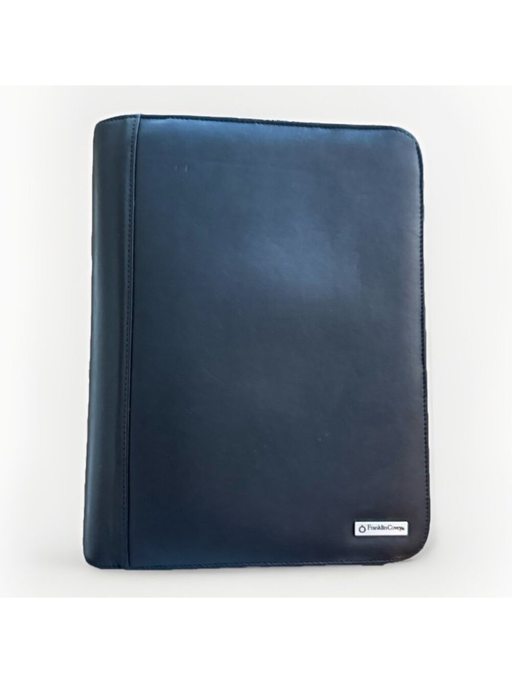 Franklin Covey Zip Around Full Grain Leather 7 Ring Binder Planner 2” Rings READ